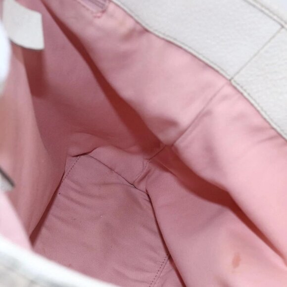 GUCCI GG Canvas Tote Bag Pink Gold 120836 Auth hk3124 - Picture 12 of 16